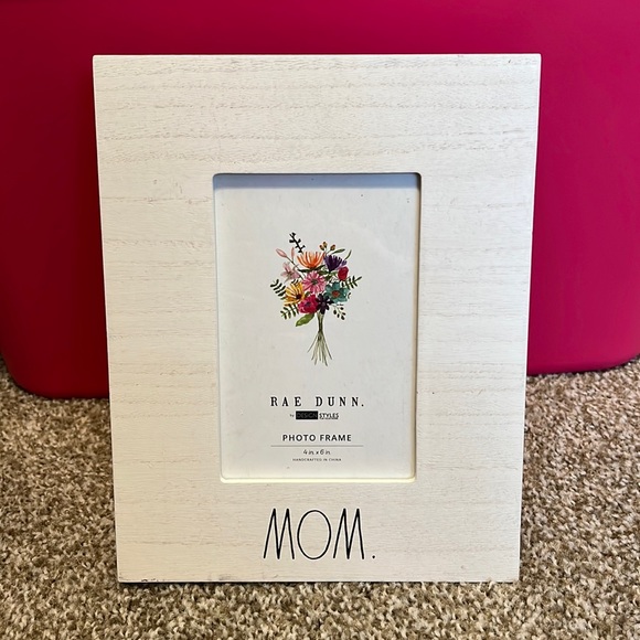 Rae Dunn Accents Wooden Rae Dunn Picture Frame Mom Poshmark